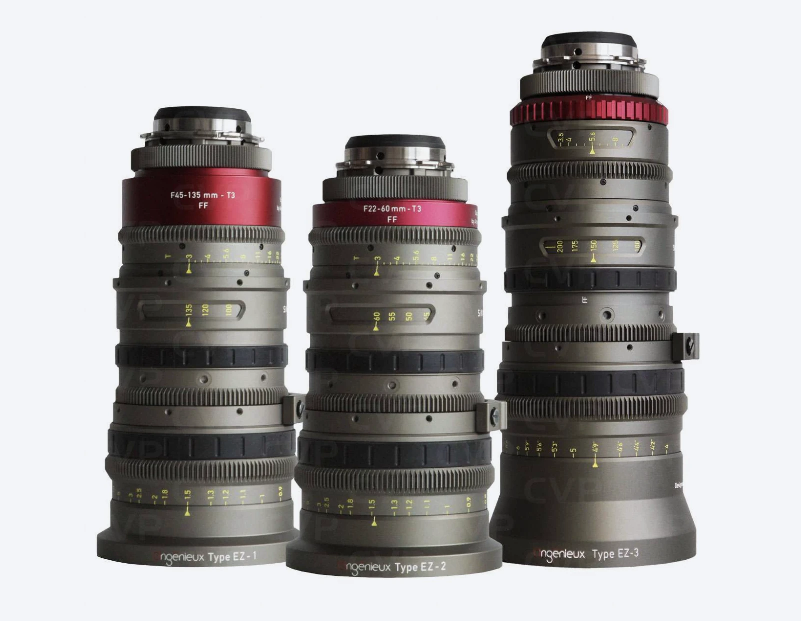 Noleggio Angénieux EZ Trio Set PL a Milano – EZ-1 / EZ-2 / EZ-3